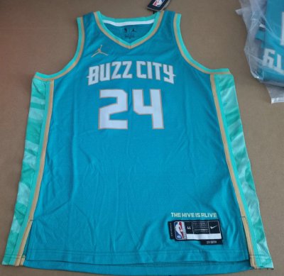 Maillot de Basket #24 Miller Charlotte Hornets 23-24 city Imprimé